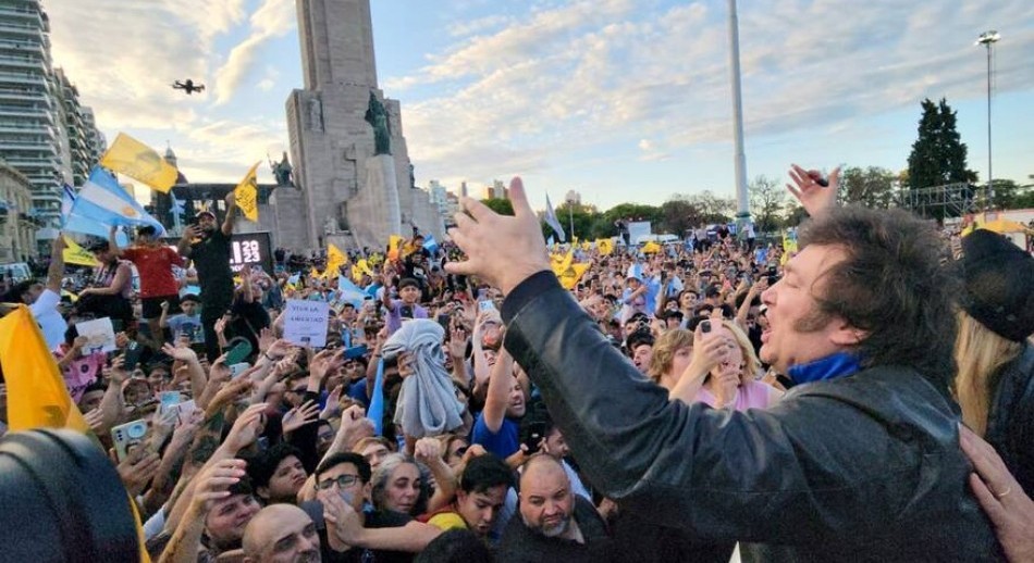 Javier Milei, en Rosario: 