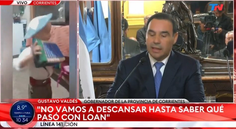Valdés reafirmó la hipótesis del secuestro de Loan: “Todo indica que no está aquí