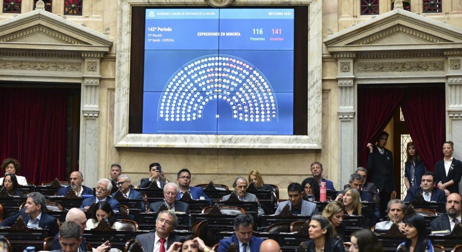 Diputados: Se cayó la sesión para Ficha Limpia, con ocho faltazos libertarios