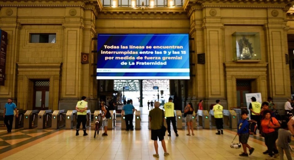 En pleno paro de trenes, La Fraternidad anunció otro para el 1 de marzo