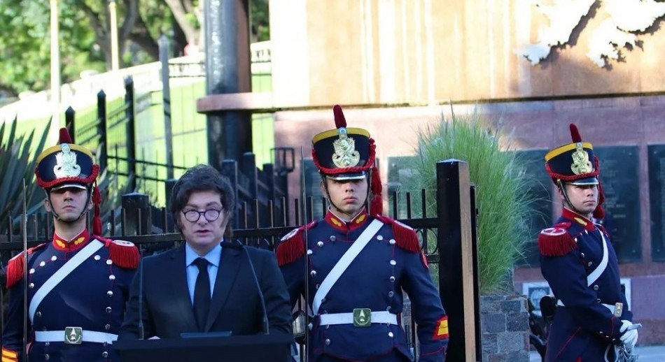 Milei en el homenaje a los Héroes de Malvinas: 