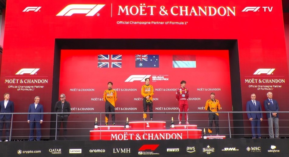 F1: Piastri ganó en el GP de Bélgica y estiró la ventaja en el campeonato